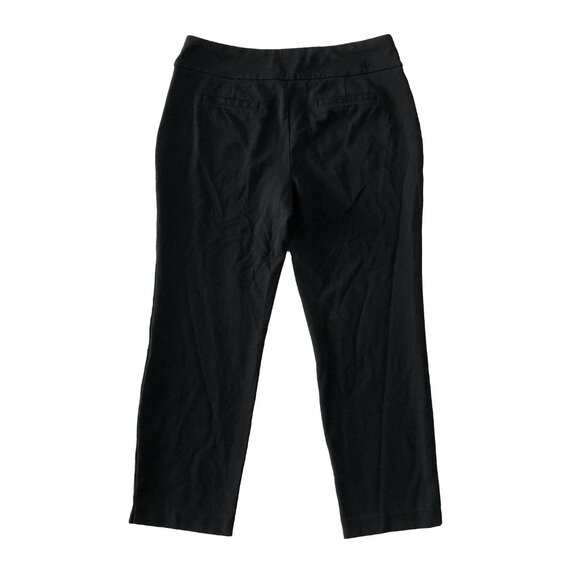 Charter Club Womens 10 Black Cambridge Slim Straight Stretch Pull On Dress Pants - Picture 6 of 6